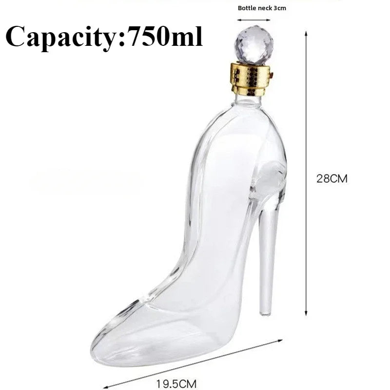 High Heel Wine Decanter | Fancy Glass Novelty Shoe Shape