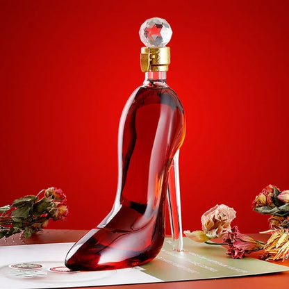 High Heel Wine Decanter | Fancy Glass Novelty Shoe Shape