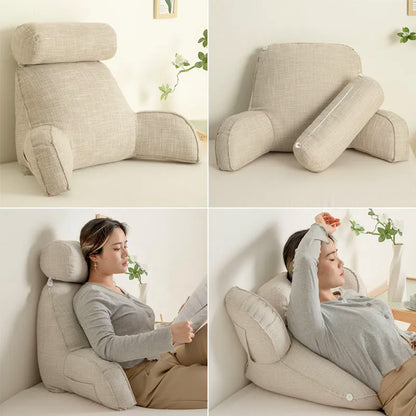 Deluxe Backrest Reading Pillow | Armrest Head Support