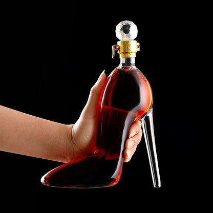 High Heel Wine Decanter | Fancy Glass Novelty Shoe Shape