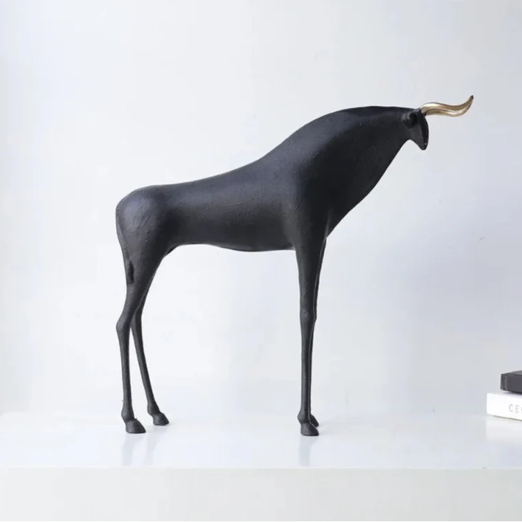 ArtZ® Bold Horns Bull Sculpture Bull Sculpture
