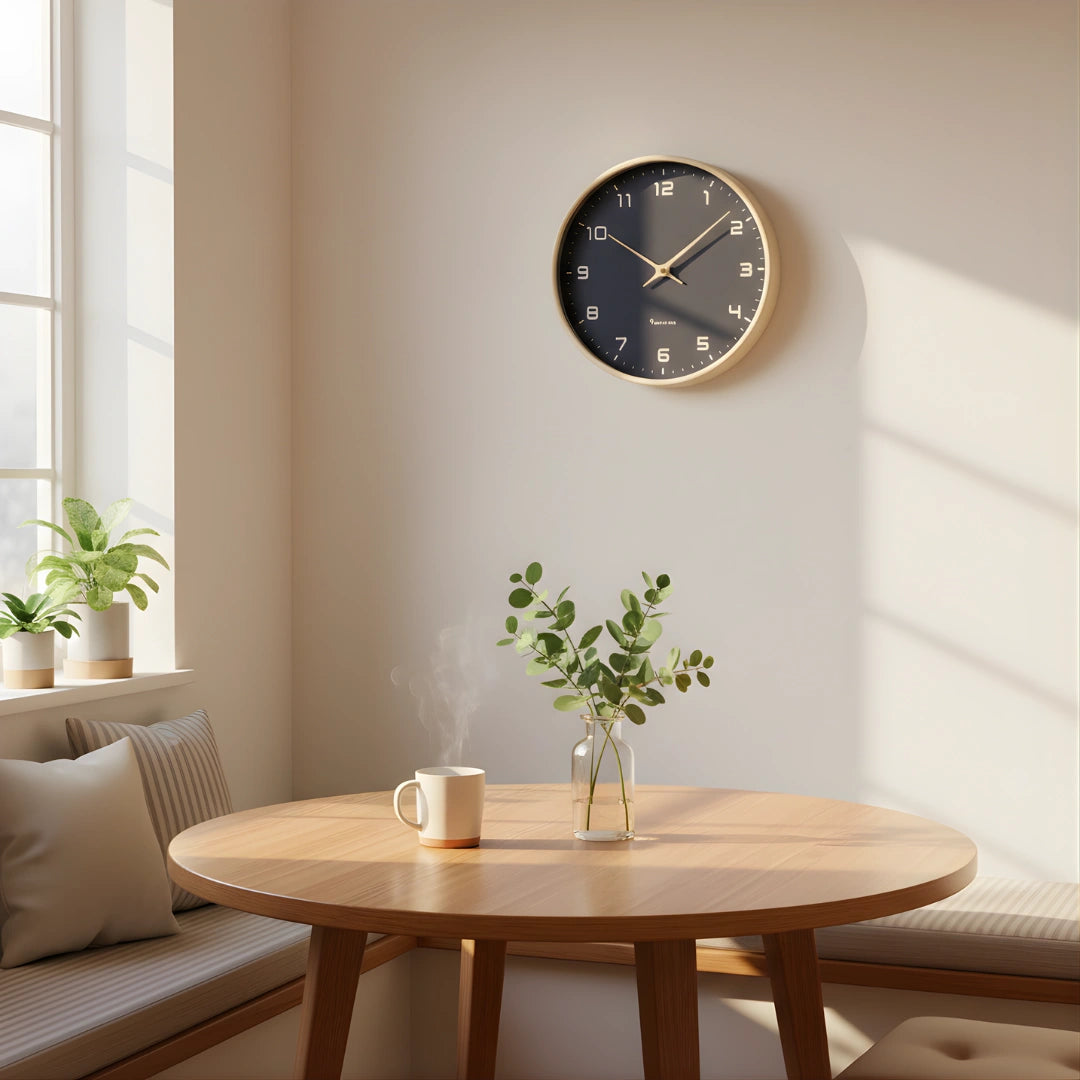 Scandinavian Solid Wood Wall Clock