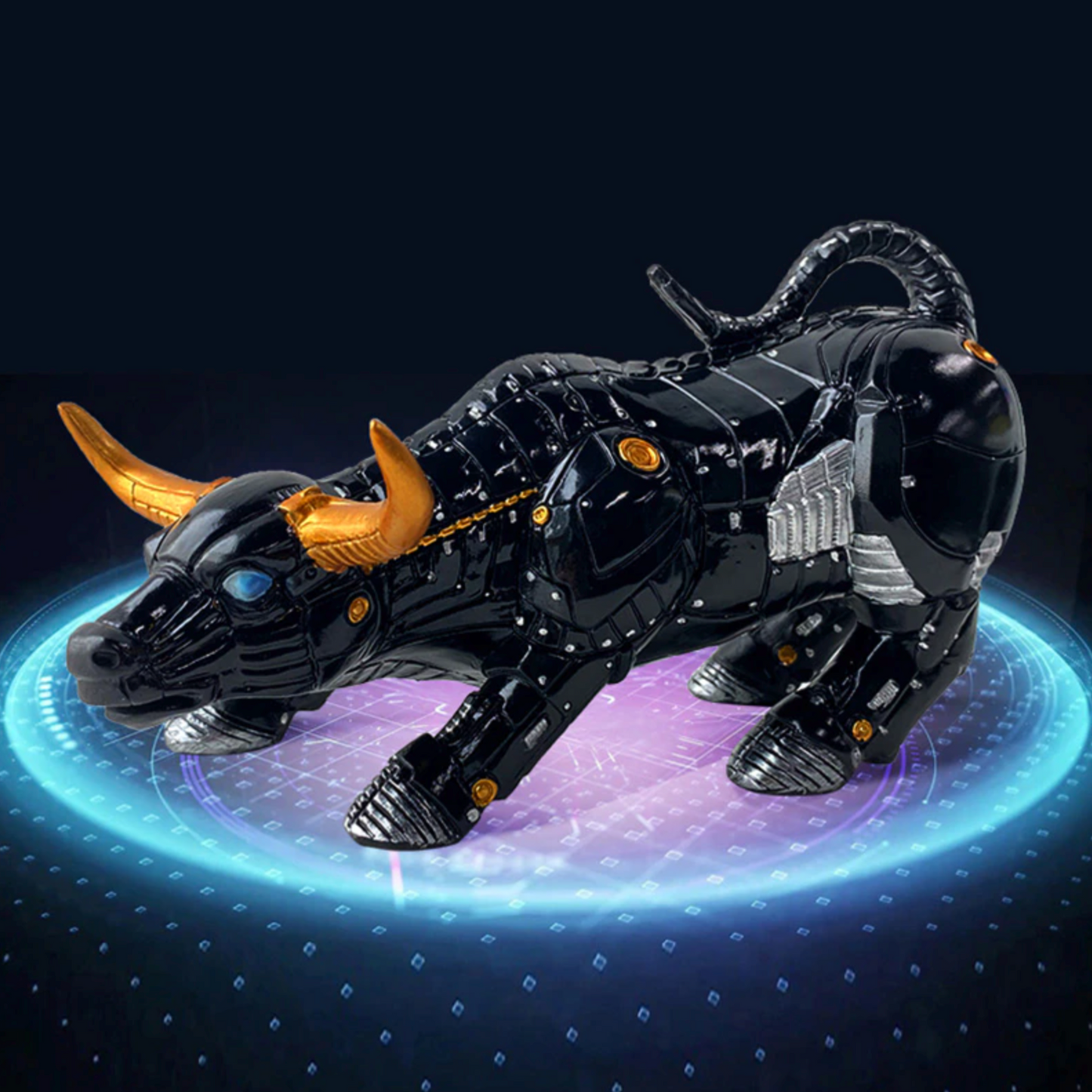 ArtZ® Crypto Bull Statue Sculptures