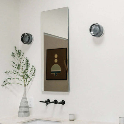 Modern Wall Sconce | Round Gold Dimple Design