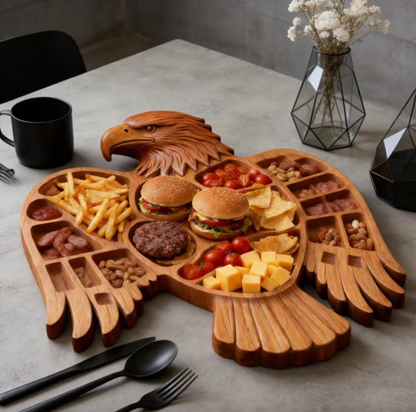 Eagle Shaped Charcuterie Board | Wood Patriotic Bird Design