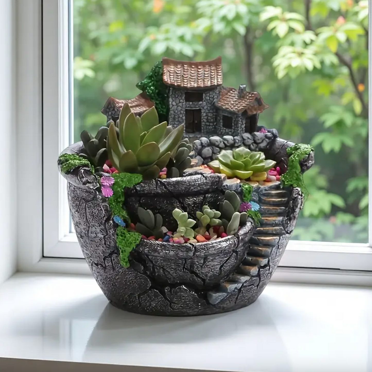 Antique Architectural Stone Flower Pot