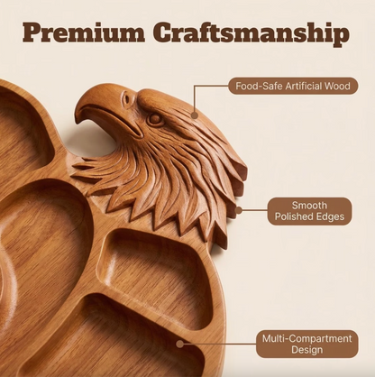 Eagle Shaped Charcuterie Board | Wood Patriotic Bird Design
