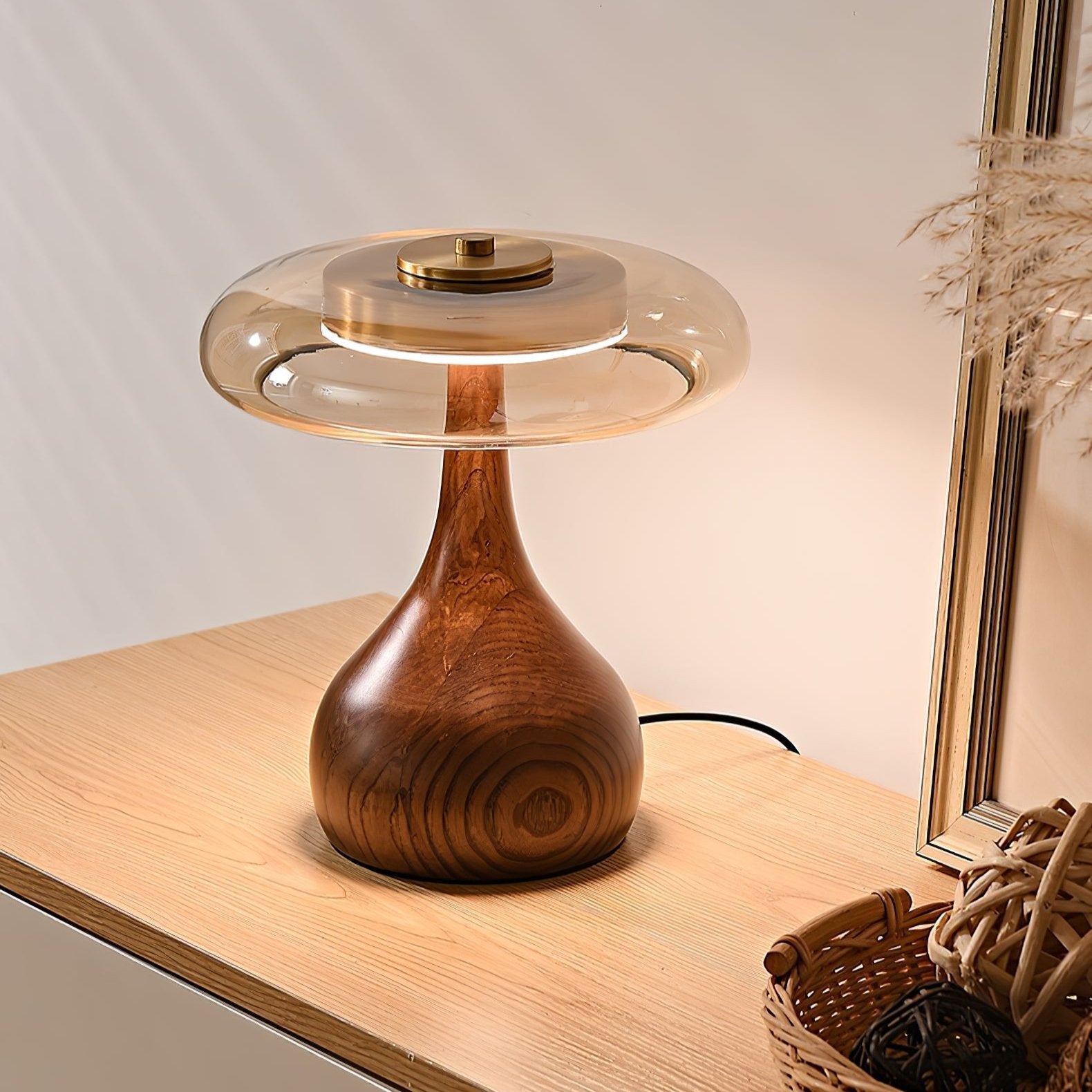 Marble Sphere Accent Table Lamp