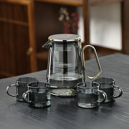 Magnetic Lid Glass Teapot