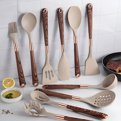 Stainless Steel Kitchen Utensils | 10 Piece Cooking Set