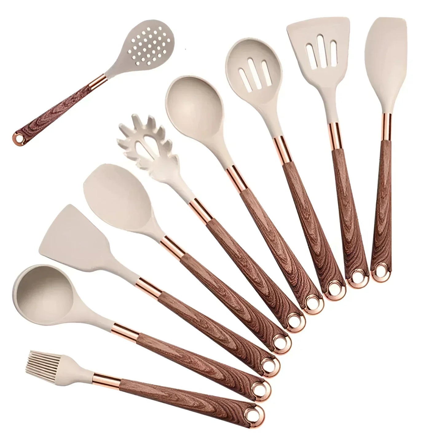 Stainless Steel Kitchen Utensils | 10 Piece Cooking Set