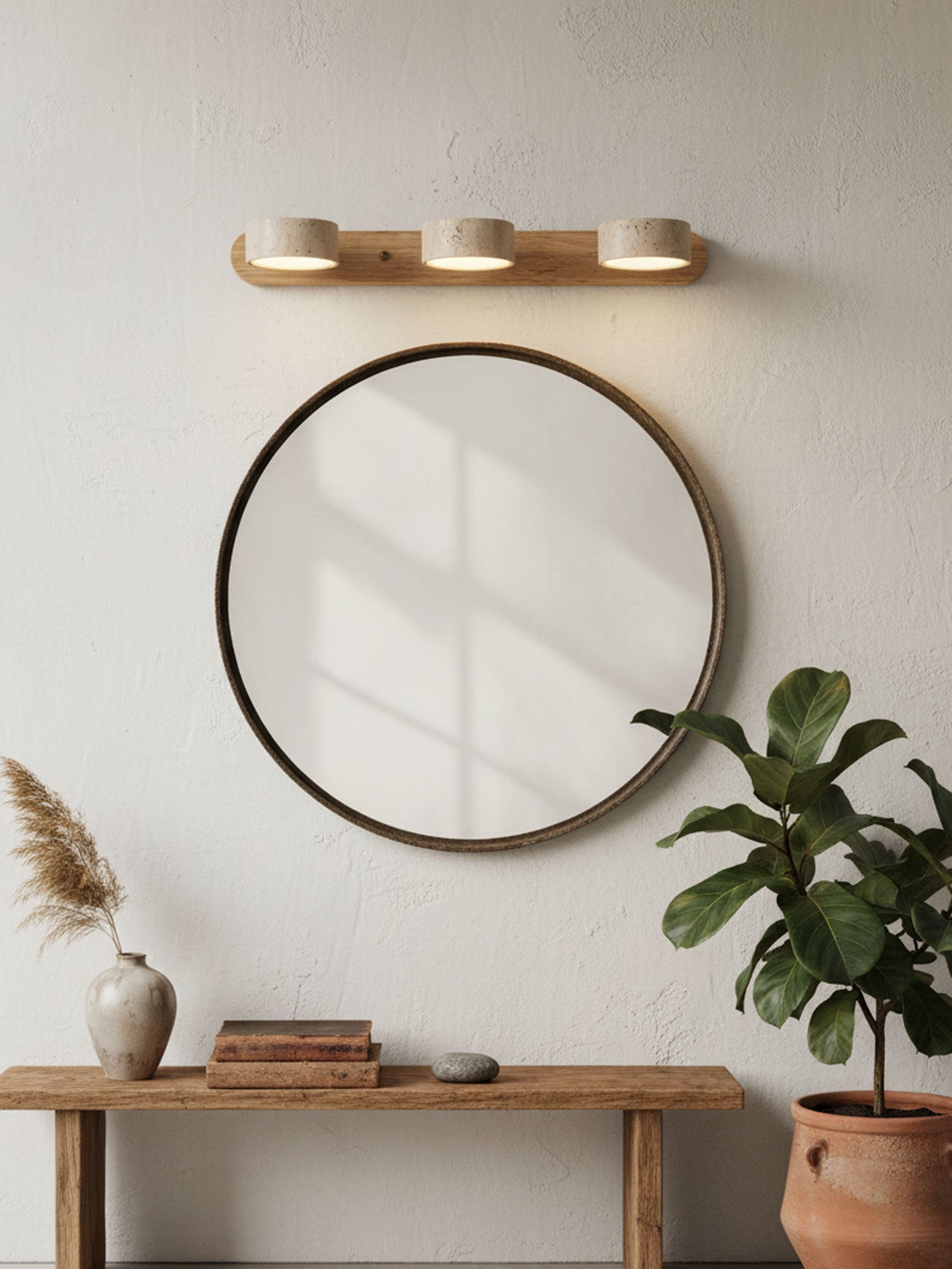 Travertine Dual Mount Wall Light
