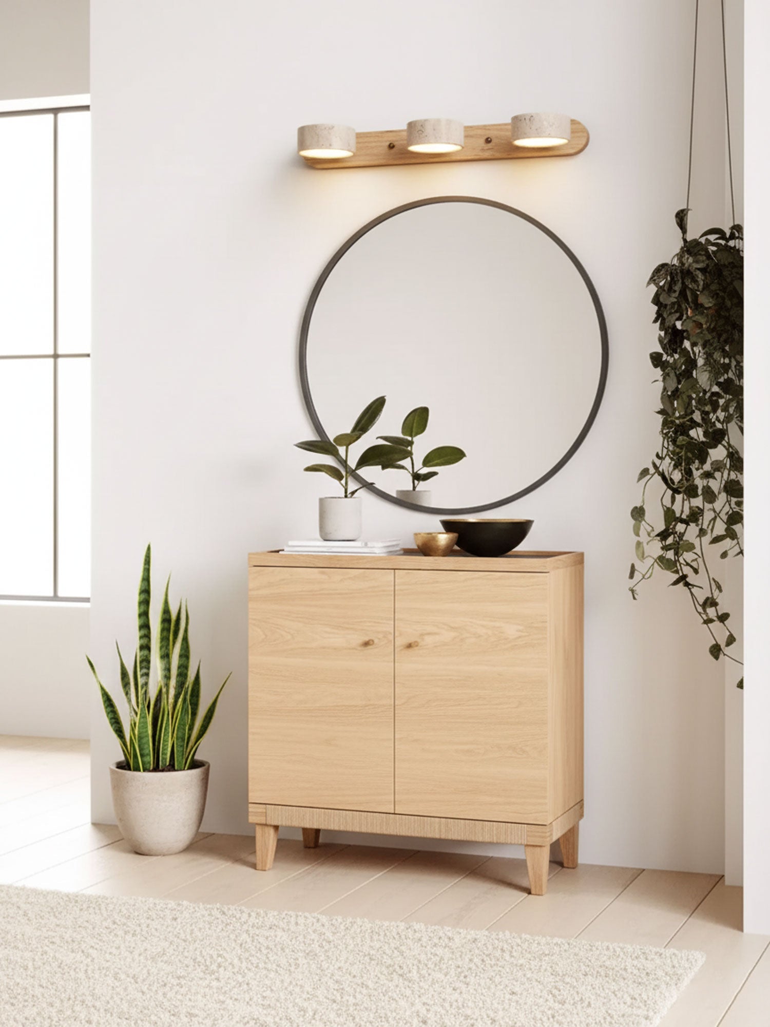 Travertine Dual Mount Wall Light