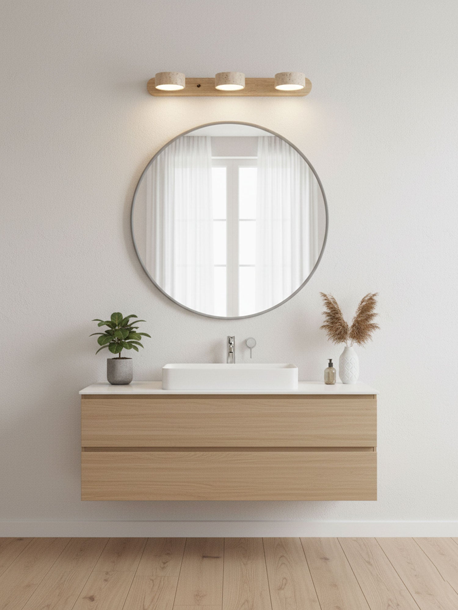 Travertine Dual Mount Wall Light