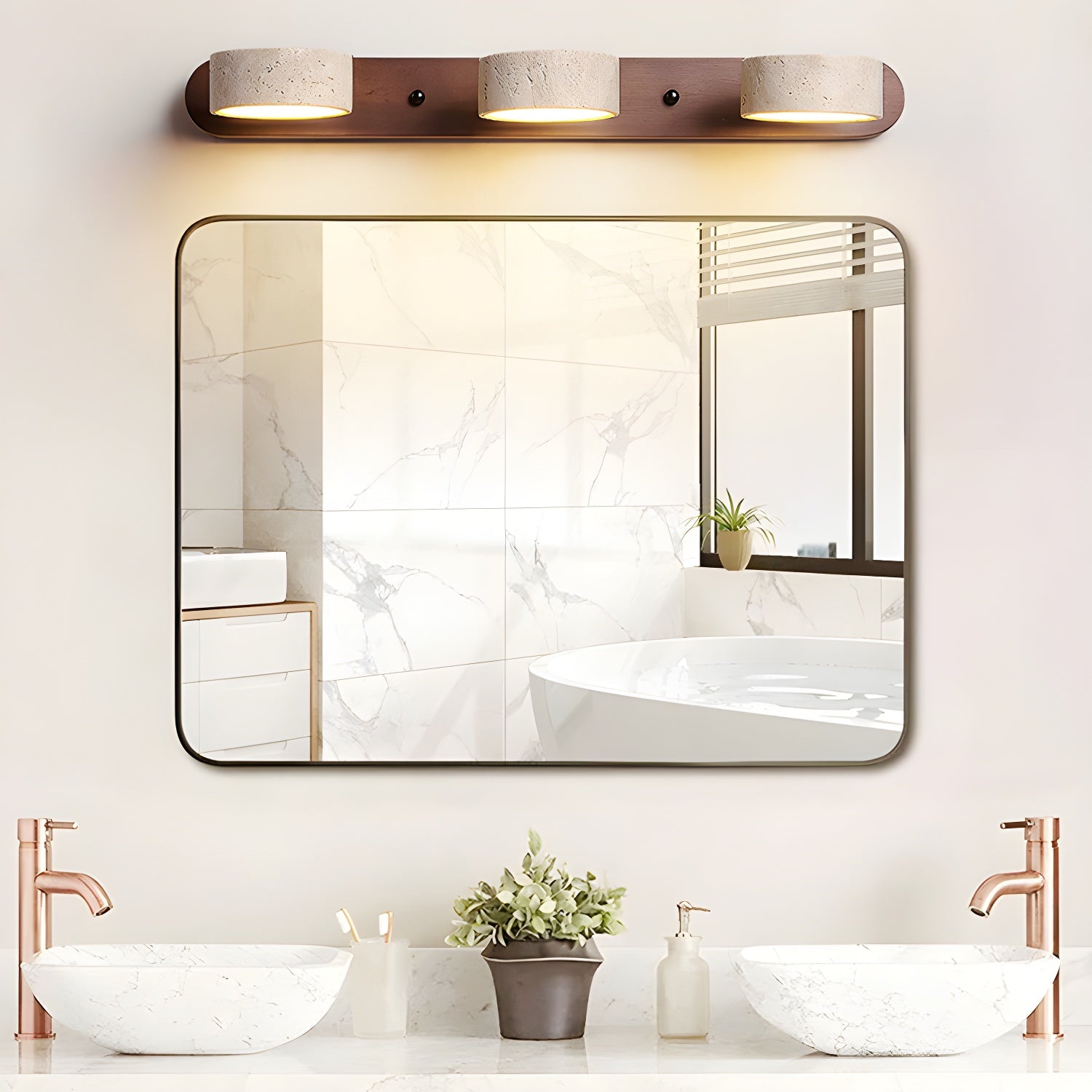 Travertine Dual Mount Wall Light