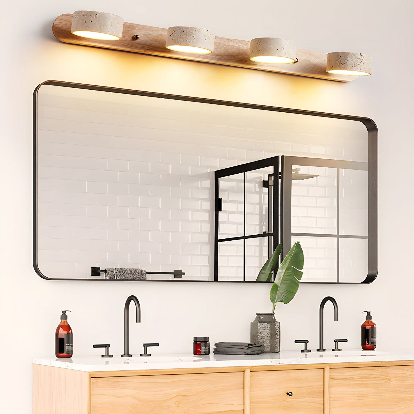 Travertine Dual Mount Wall Light