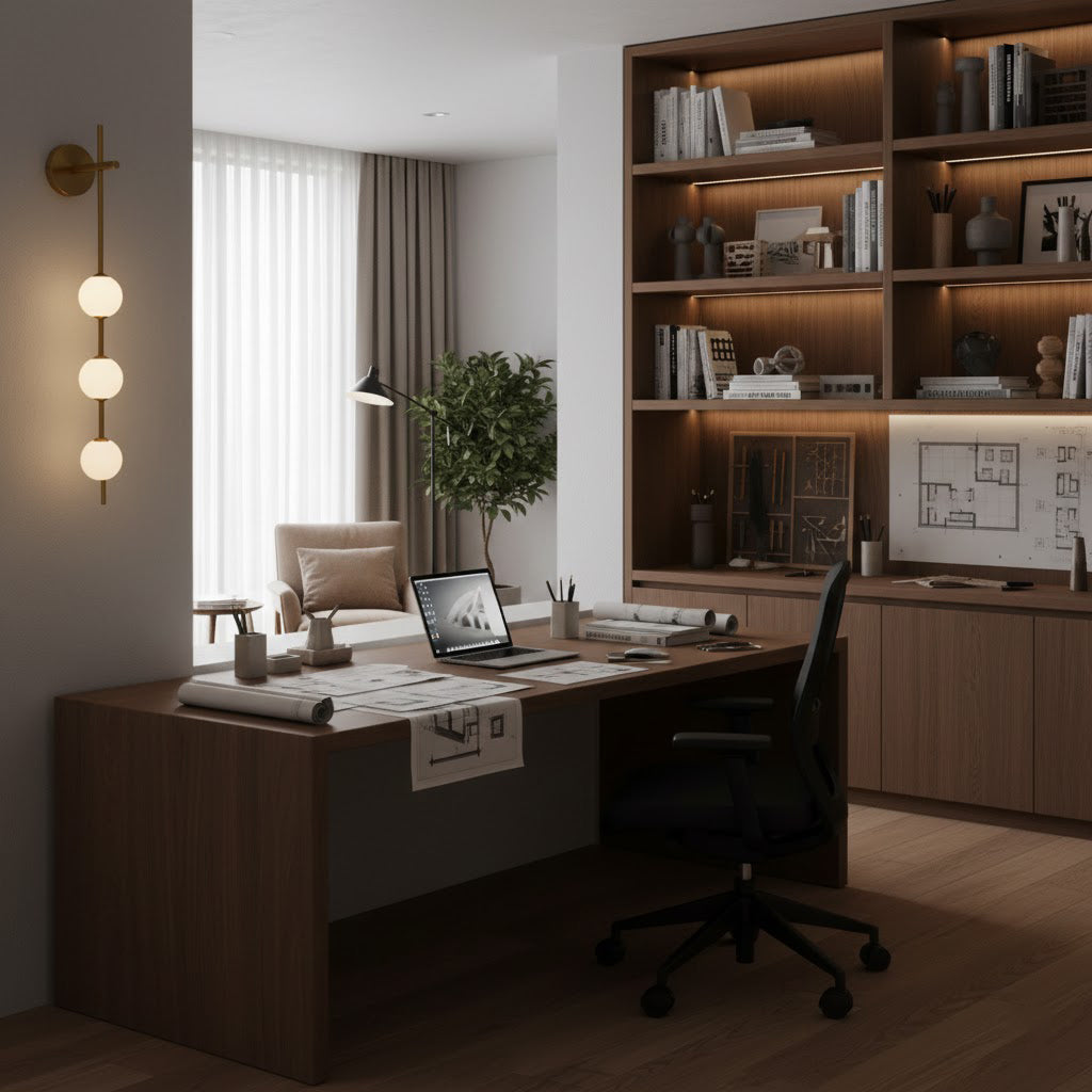 Vertical Wall Light | Dual Frosted Globes Linear Sconce Fixture