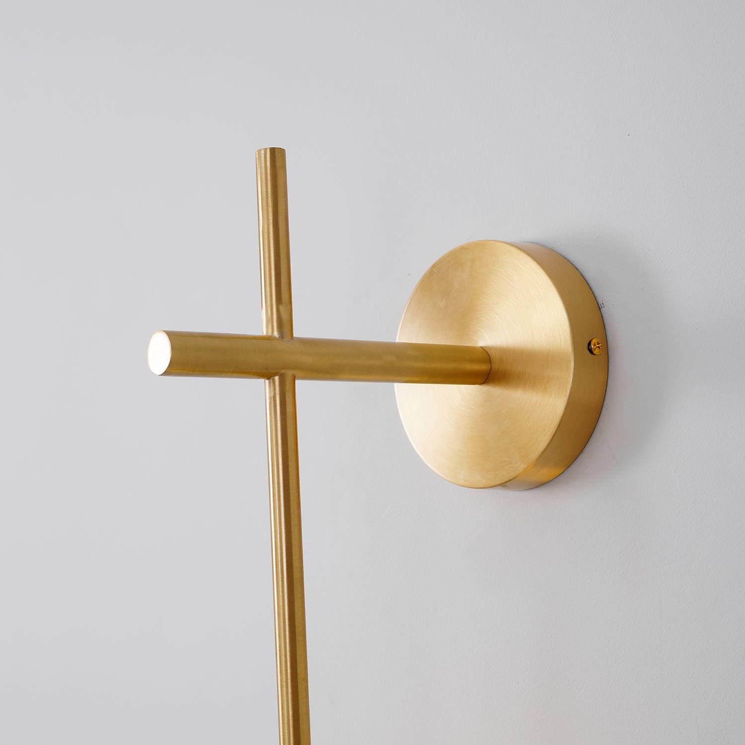 Vertical Wall Light | Dual Frosted Globes Linear Sconce Fixture