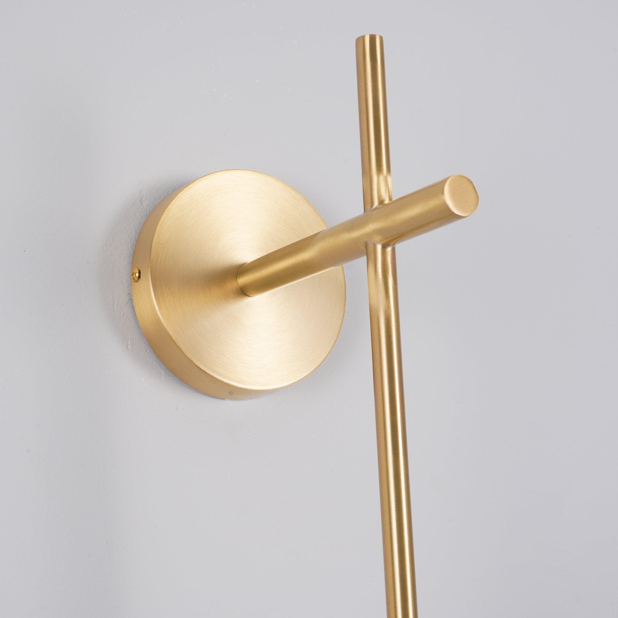 Vertical Wall Light | Dual Frosted Globes Linear Sconce Fixture
