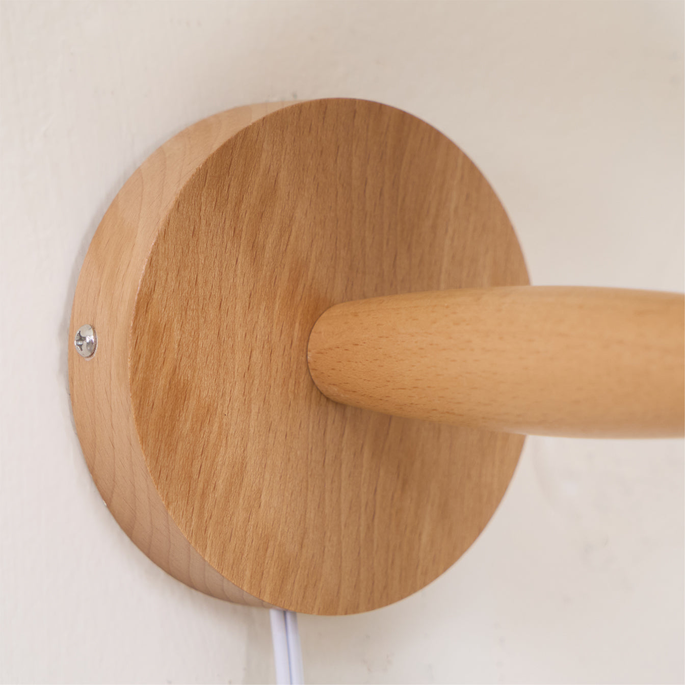 Vintage Wall Light | Pleated Shade Plug In Hanging Cord Sconce