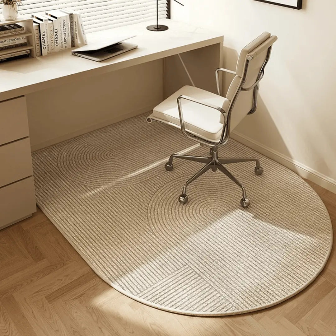 Anti-Slip Office Chair Mat | Oval Floor Protector