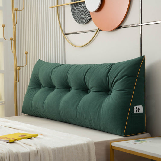 Chic Angled Wedge Pillow | Decorative Bed Support