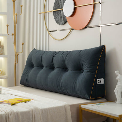 Chic Angled Wedge Pillow | Decorative Bed Support