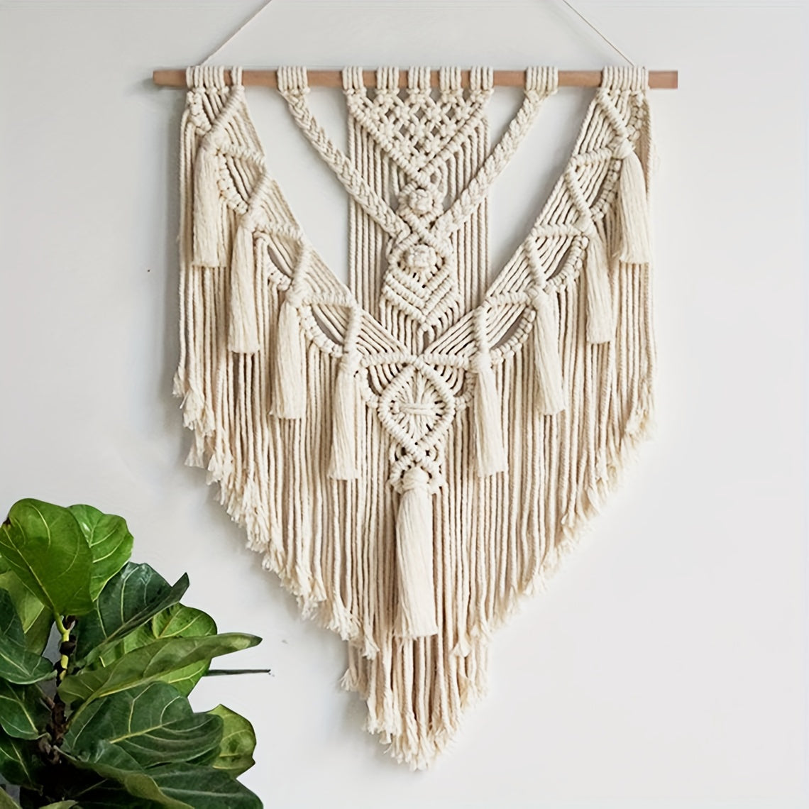Macrame Wall Hanging | Handcrafted Bohemian Woven Tapestry Decor