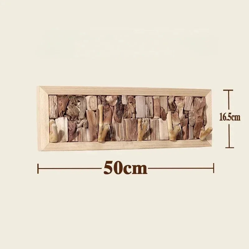 Wood Peg Rail Wall Coat Rack