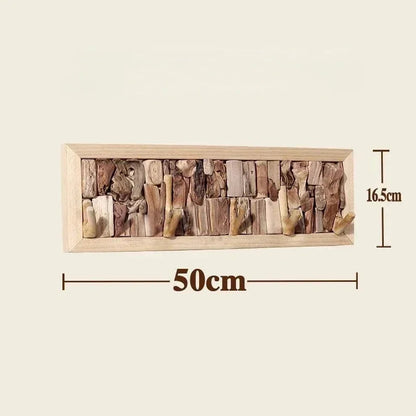 Wood Peg Rail Wall Coat Rack