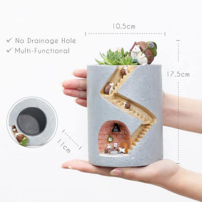 Pet House Ceramic Planter Pot