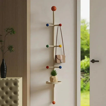 Vertical Wall Mounted Coat Rack Panel