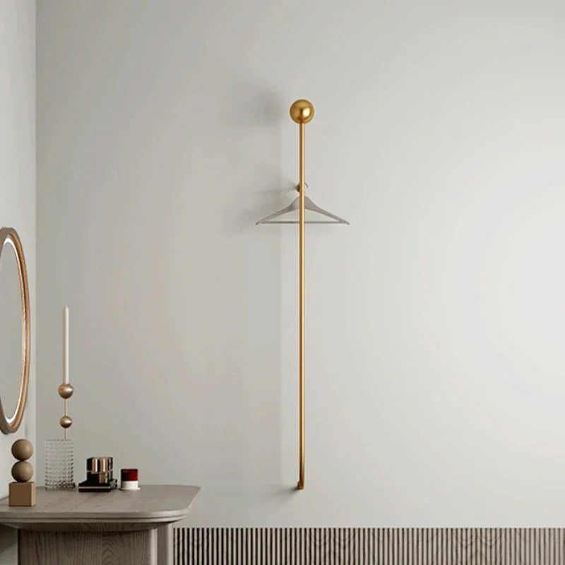 Wall Mounted Clothes Rack with Shelf
