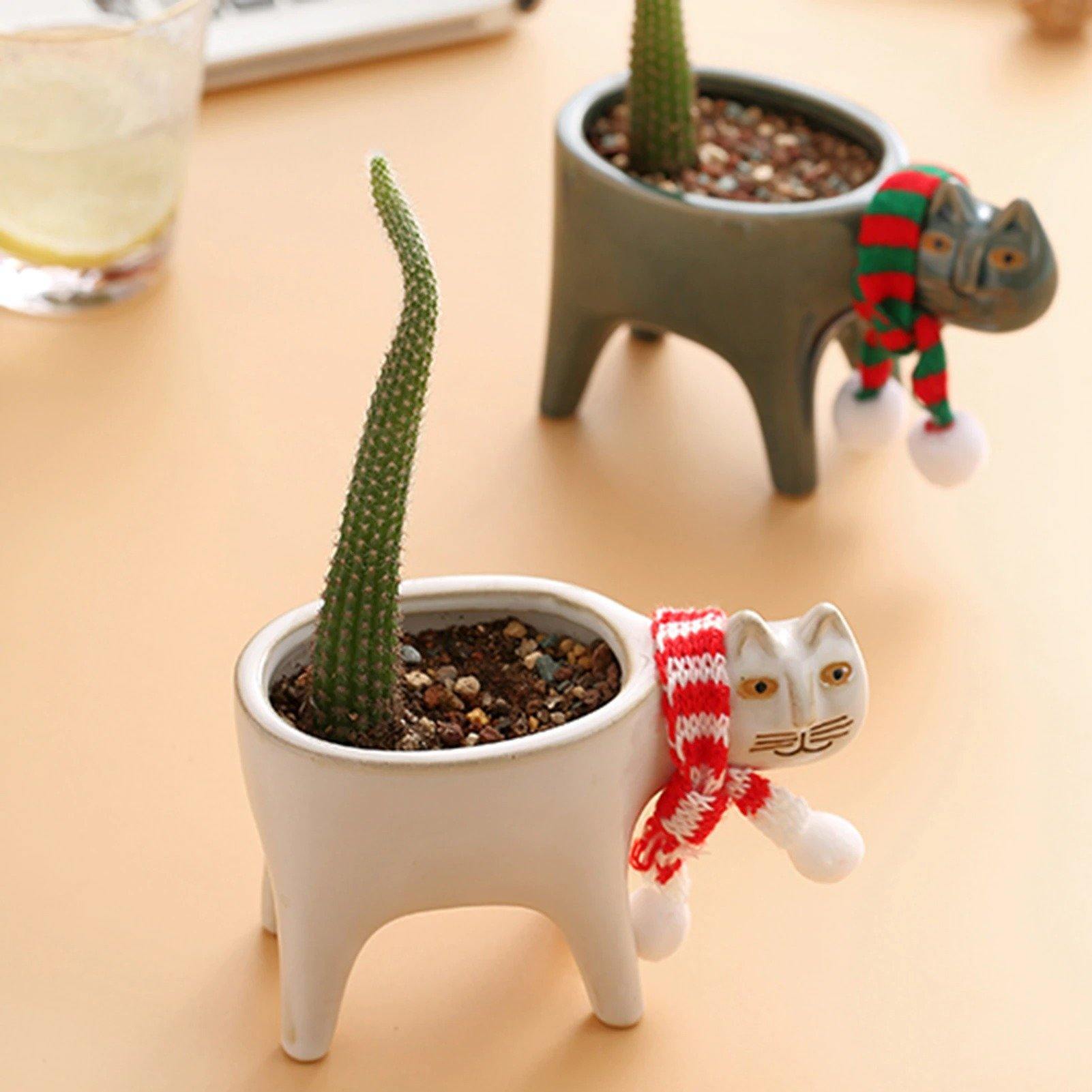 Animal Figure Ceramic Planter Pot