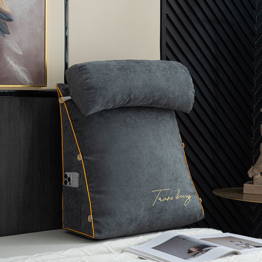 Ergonomic Backrest Reading Pillow | Plush Arm Support