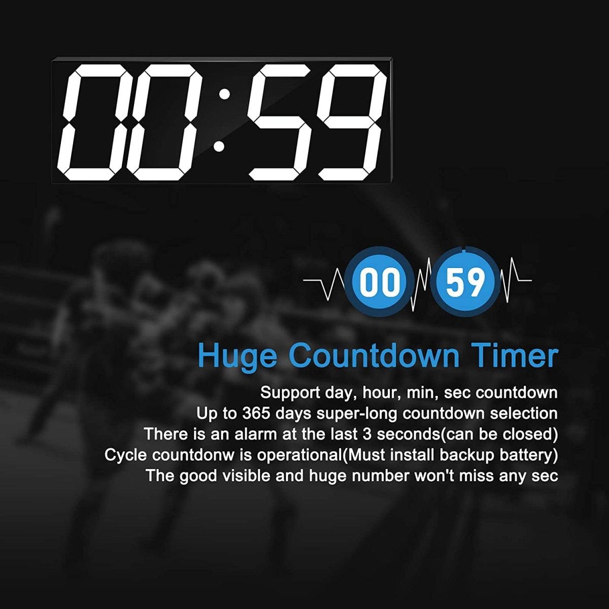 Classic Digital Giant Clock My Wall Clock