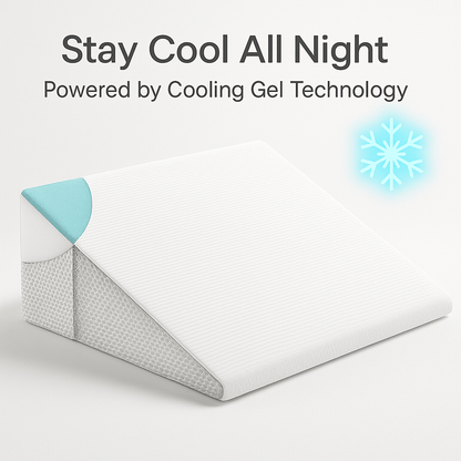 Memory Foam Bed Wedge Pillow | Ergonomic Support