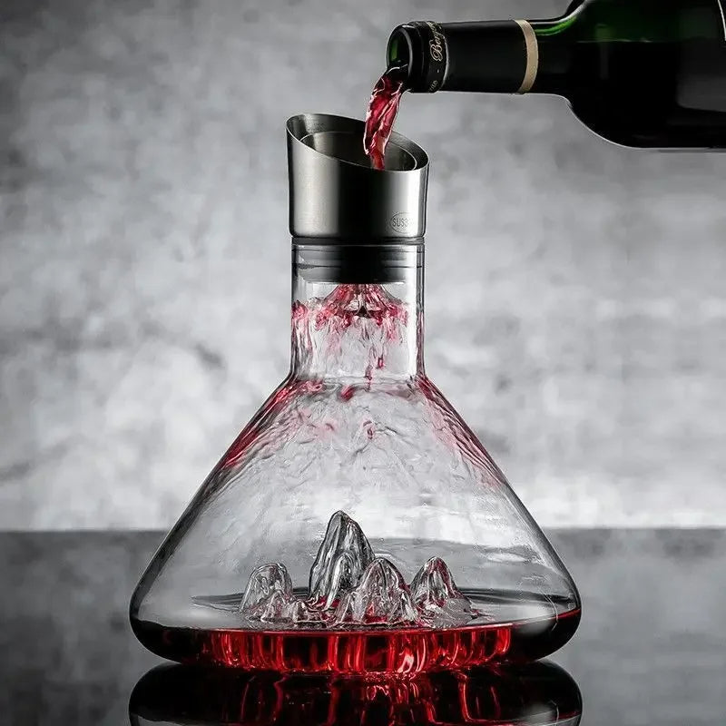 Aerator Wine Decanter | 1500ml Glass Carafe Body