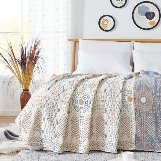 Modern Chic Throw Blanket | Subtle Geometric Pattern
