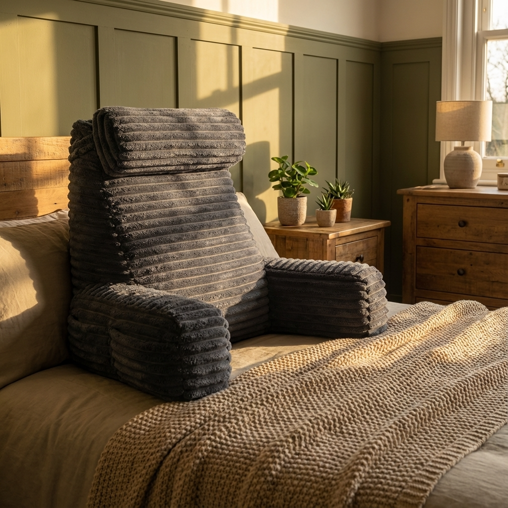 Premium Backrest Reading Pillow | Adjustable Arm Support