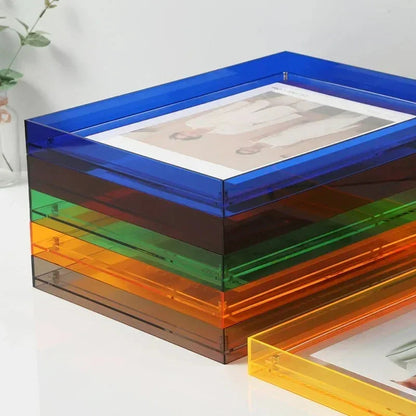 Acrylic Photo Frame with Tinted Edge Detail