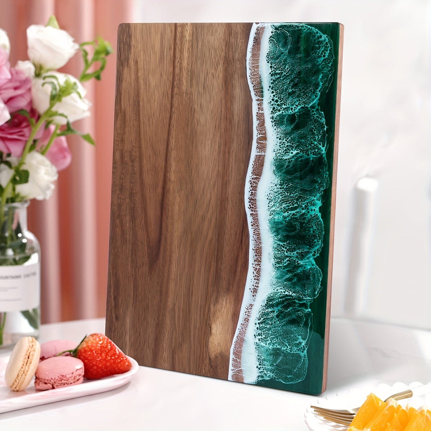 Ocean Wave Resin Cutting Board