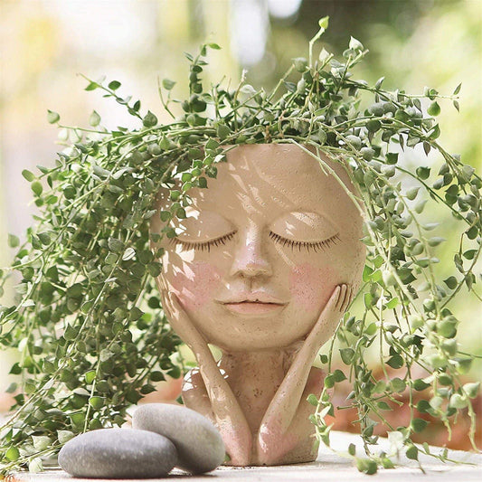 Face Resin Planter