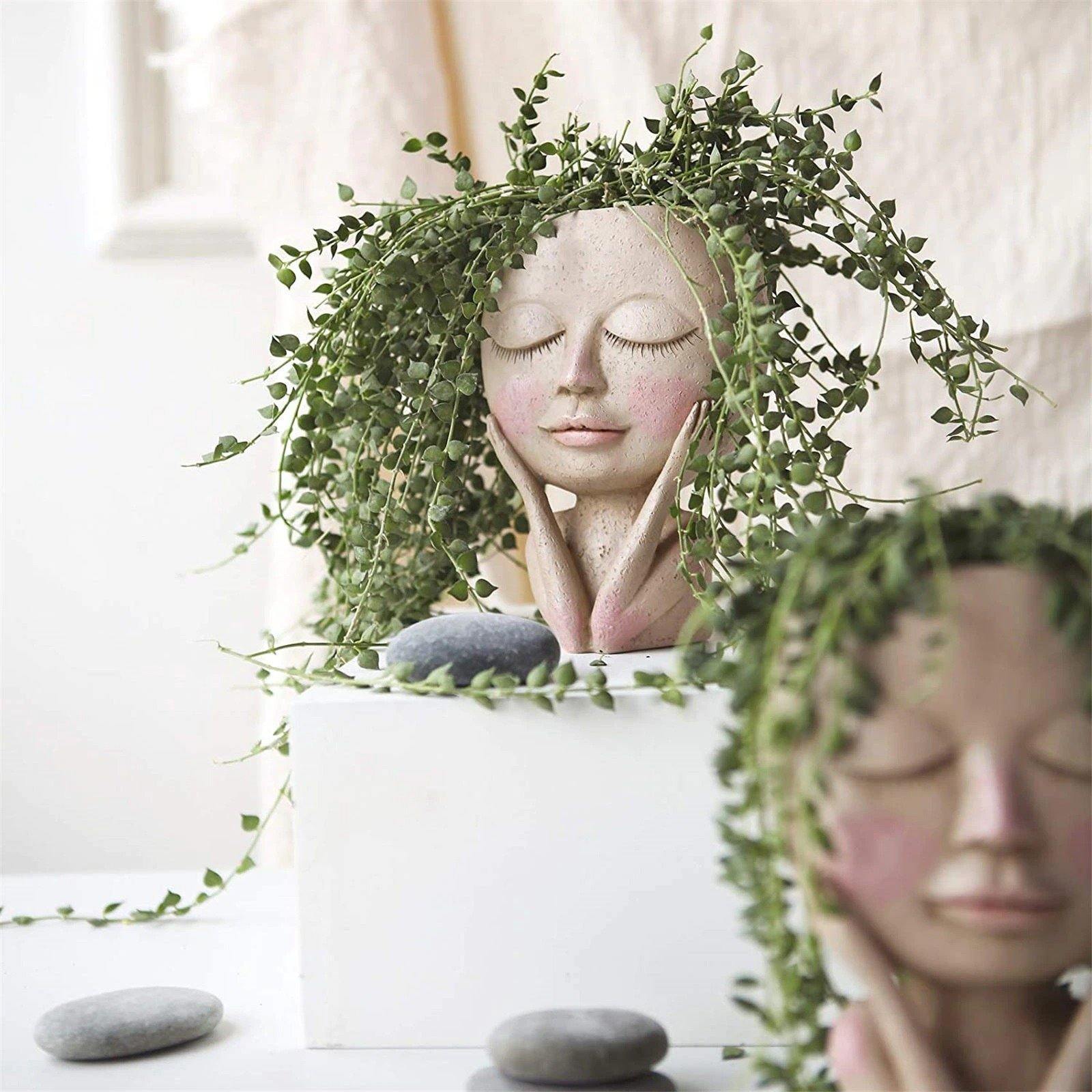 Face Resin Planter