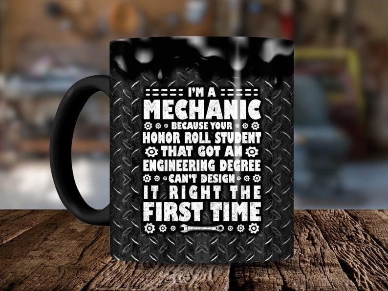 Black Ceramic Coffee Mug | Never Wrong Quote Print