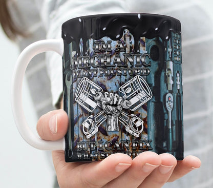 Novelty Ceramic Coffee Mug | Fix Stupid Quote Design