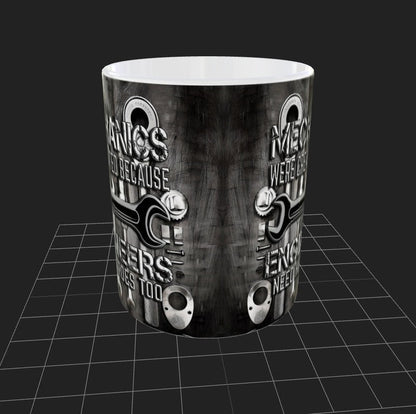 Graphic Ceramic Coffee Mug | Engineers Hero Quote Print