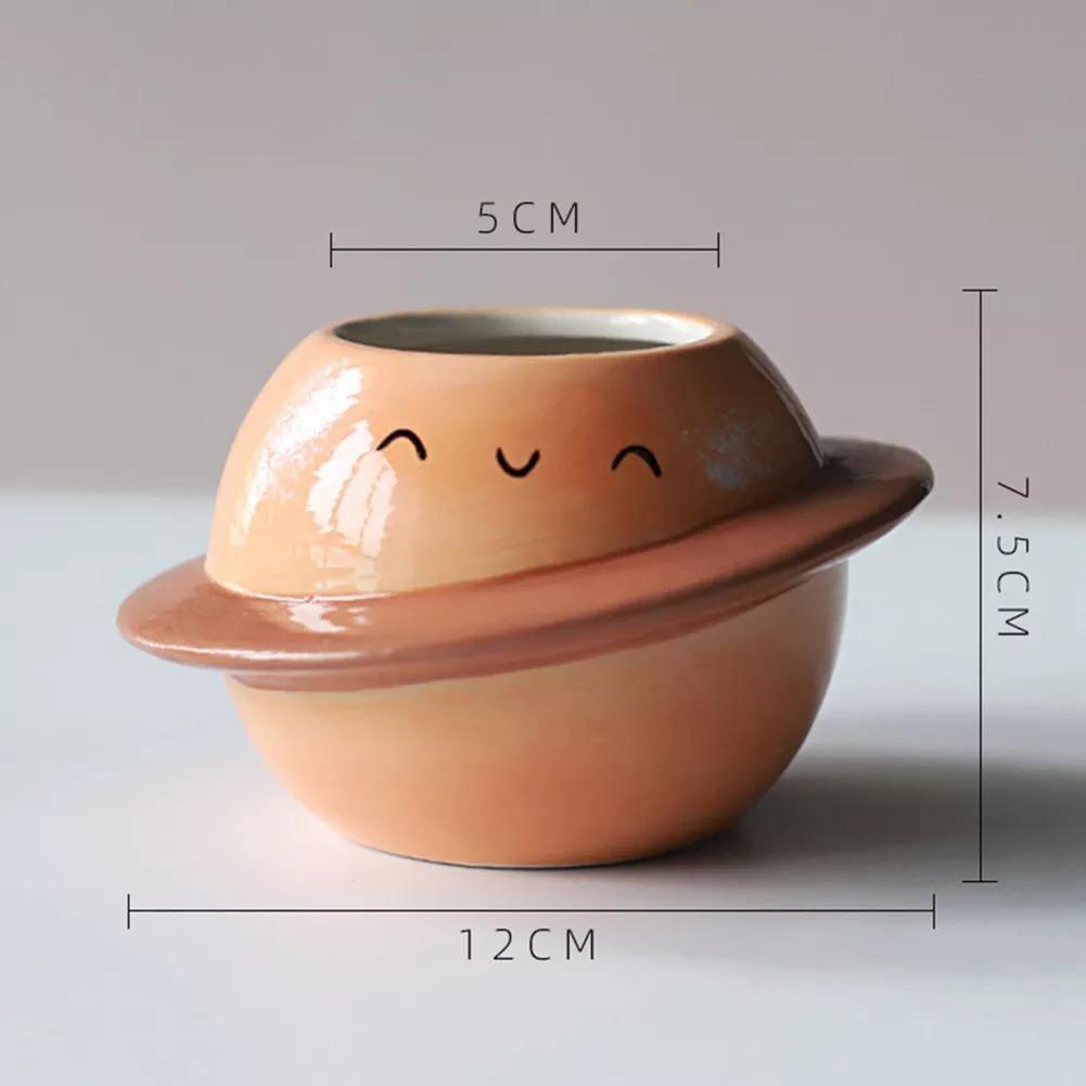 Round Minimal Ceramic Planter Pot