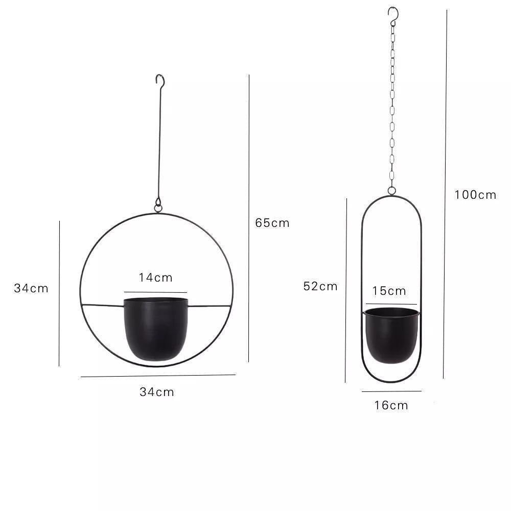 Metal Hanging Plant Planter