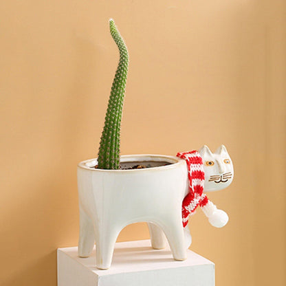 Animal Figure Ceramic Planter Pot